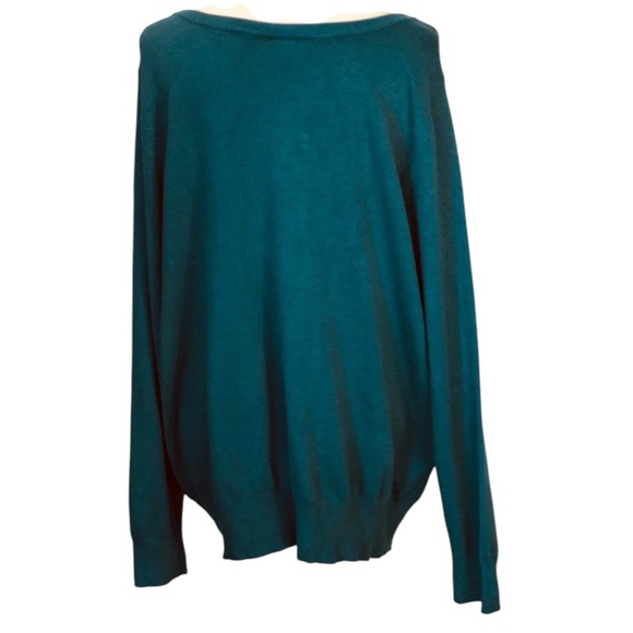 LANE BRYANT NWT Button-Up Cardigan Sweater in Teal Size 26/28 — NEW WITH TAG!!! - Picture 6 of 9